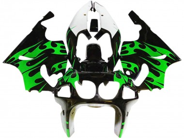 Carene Moto Kawasaki ZX7R 1996-2003 - Verde Nero Lucido Bianco
