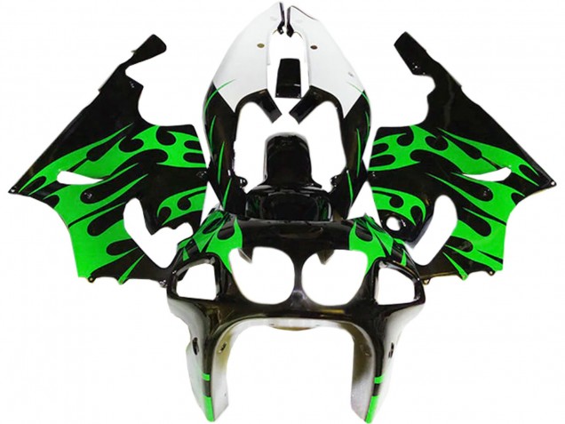 Carene Moto Kawasaki ZX7R 1996-2003 - Verde Nero Lucido Bianco
