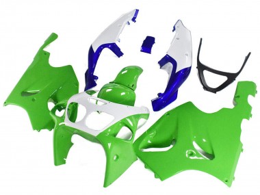 Carene Moto Kawasaki ZX7R 1996-2003 - Bianco Verde Blu