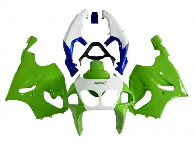 Carene Moto Kawasaki ZX7R 1996-2003 - Bianco Verde Blu