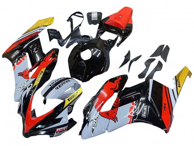 Carene Moto Honda CBR1000RR 2004-2005 - Giallo Rosso Bianco Lucido Red Bull Repsol HRC