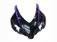 Carene Moto Honda CBR1000RR 2004-2005 - Nero Lucido Viola Banda