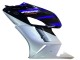 Carene Moto Honda CBR1000RR 2004-2005 - Argento Blu Nero Lucido