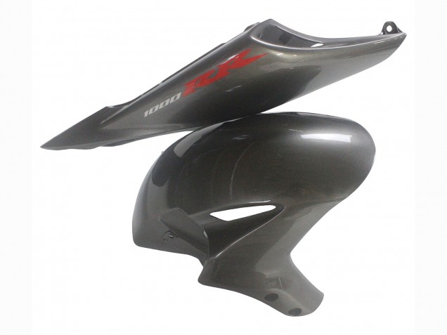 Carene Moto Honda CBR1000RR 2004-2005 - Grigio Lucido Nero Lucido