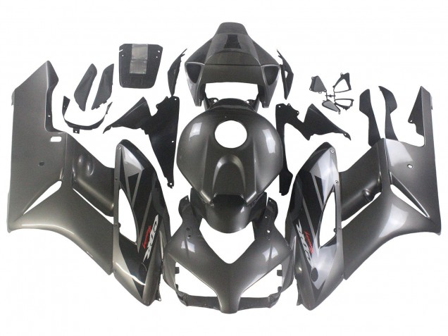Carene Moto Honda CBR1000RR 2004-2005 - Grigio Lucido Nero Lucido