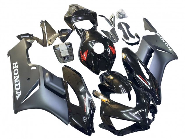 Carene Moto Honda CBR1000RR 2004-2005 - Nero Lucido Grigio Opaco Rosso Fireblade