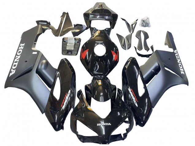 Carene Moto Honda CBR1000RR 2004-2005 - Nero Lucido Grigio Opaco Rosso Fireblade