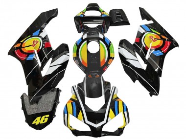 Carene Moto Honda CBR1000RR 2004-2005 - Giallo Blu Rosso Nero Lucido Ruota dei Colori 46