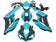 Carene Moto Honda CBR1000RR 2004-2005 - Azzurro Chiaro Nero Lucido