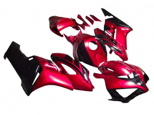 Carene Moto Honda CBR1000RR 2004-2005 - Rosso Nero Lucido Banda