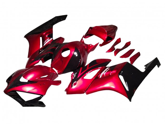 Carene Moto Honda CBR1000RR 2004-2005 - Rosso Nero Lucido Banda