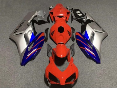 Carene Moto Honda CBR1000RR 2004-2005 - Argento Blu Rosso Banda