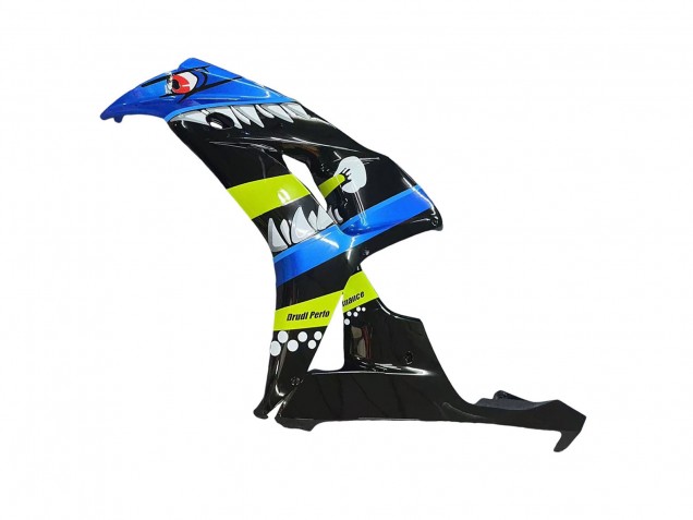 Carene Moto Honda CBR1000RR 2006-2007 - Blu Fluorescent Verde Nero Lucido Squalo 46