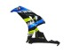Carene Moto Honda CBR1000RR 2006-2007 - Blu Fluorescent Verde Nero Lucido Squalo 46