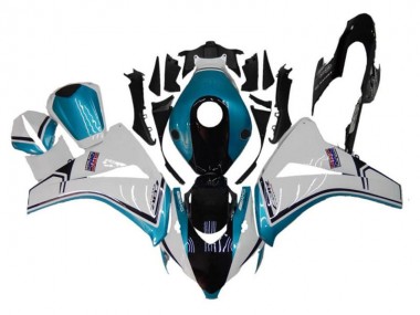 Carene Moto Honda CBR1000RR 2008-2011 - Bianco Blu Nero Lucido