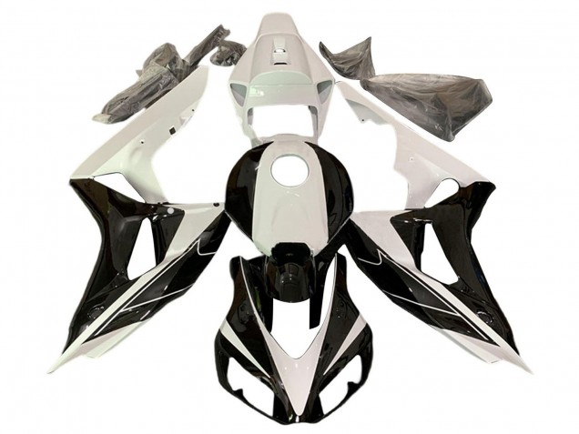Carene Moto Honda CBR1000RR 2006-2007 - Bianco Perla Nero Lucido