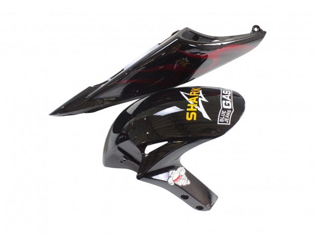Carene Moto Honda CBR1000RR 2006-2007 - Nero Lucido Giallo Rosso Fiamma