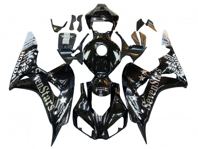 Carene Moto Honda CBR1000RR 2006-2007 - Nero Lucido Oro SevenStars