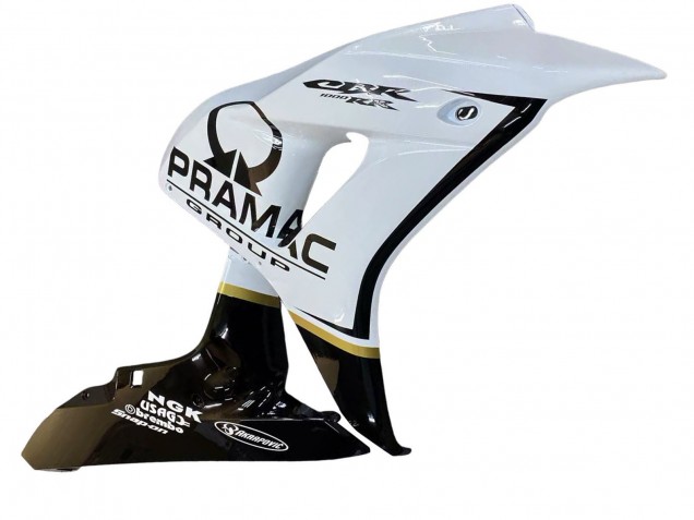 Carene Moto Honda CBR1000RR 2006-2007 - Bianco Nero Lucido Pramac