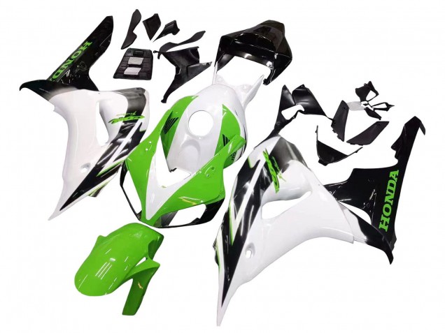 Carena Moto Honda CBR1000RR 2006-2007 - Bianco Verde Nero Lucido