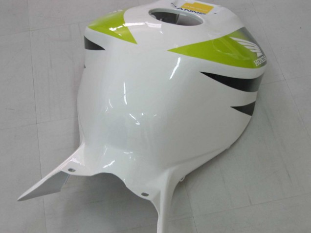 Carene Moto Honda CBR1000RR 2006-2007 - Bianco Verde Nero Lucido Hannspree 52