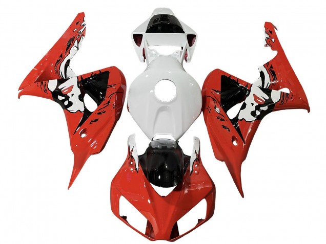 Carene Moto Honda CBR1000RR 2006-2007 - Bianco Rosso Nero Lucido