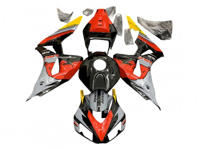 Carene Moto Honda CBR1000RR 2006-2007 - Nardo Grigio Rosso Giallo Nero Lucido Red Bull Repsol HRC