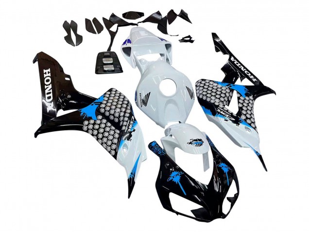 Carena Moto Honda CBR1000RR 2006-2007 - Bianco Blu Nero Lucido
