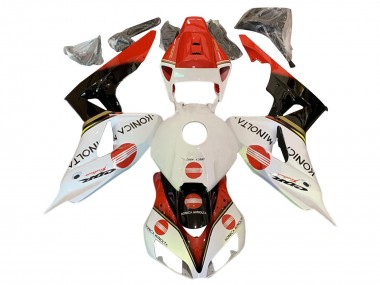 Carene Moto Honda CBR1000RR 2006-2007 - Bianco Rosso Nero Lucido Konica Minolta