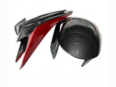 Carene Moto Honda CBR1000RR 2008-2011 - Nero Fibra di Carbonio Rosso