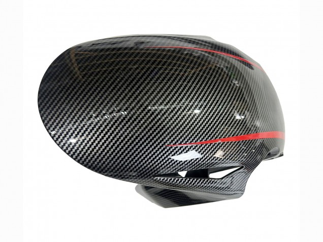 Carene Moto Honda CBR1000RR 2008-2011 - Nero Fibra di Carbonio Rosso