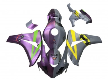 Carene Moto Honda CBR1000RR 2008-2011 - Viola Verde Grigio Giallo