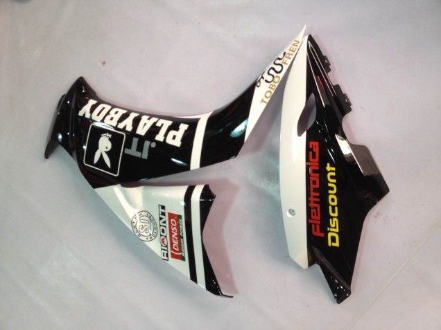 Carene Moto Honda CBR1000RR 2012-2016 - Bianco Nero Lucido Rizoma Playboy