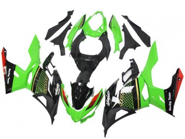 Carene Moto Kawasaki EX400 2018-2024 - Verde Rosso Nero Honeycomb