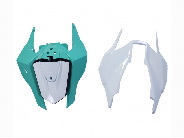 Carene Moto Honda CBR1000RR 2017-2023 - Bianco Azzurro Chiaro Nero Lucido
