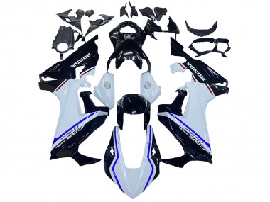 Kit Carena Moto Honda CBR1000RR 2017-2023 - Bianco Blu Nero Lucido