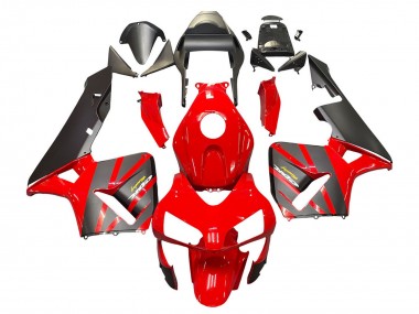 Carene Moto Honda CBR600RR 2003-2004 - Rosso Nero Opaco Corsa