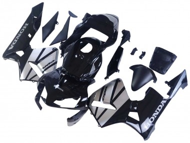 Carene Moto Honda CBR600RR 2003-2004 - Argento Nero Lucido