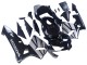 Carene Moto Honda CBR600RR 2003-2004 - Argento Nero Lucido