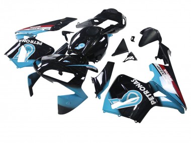 Carene Moto Honda CBR600RR 2003-2004 - Azzurro Chiaro Rosso Nero Lucido Dunlop