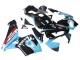 Carene Moto Honda CBR600RR 2003-2004 - Azzurro Chiaro Rosso Nero Lucido Dunlop