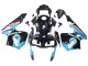 Carene Moto Honda CBR600RR 2003-2004 - Azzurro Chiaro Rosso Nero Lucido Dunlop