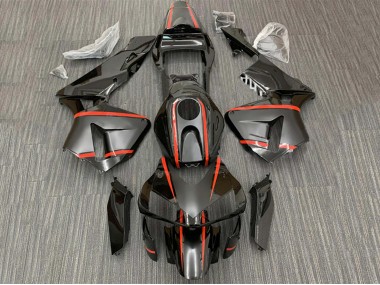 Carene Moto Honda CBR600RR 2003-2004 - Nero Lucido Rosso Banda