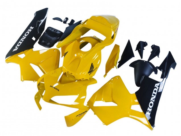 Carene Moto Honda CBR600RR 2003-2004 - Giallo Nero Lucido