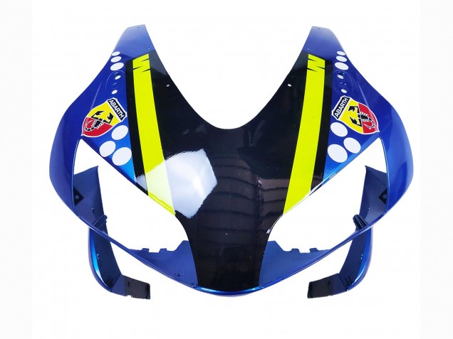 Carene Moto Honda CBR600RR 2003-2004 - Blu Neon Giallo Nero Lucido Squalo
