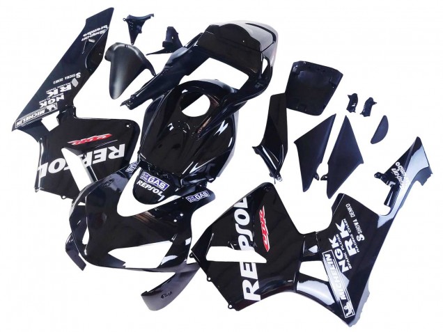 Carene Moto Honda CBR600RR 2003-2004 - Nero Lucido Bianco Repsol