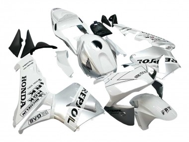 Carene Moto Honda CBR600RR 2003-2004 - Bianco Argento Nero Repsol