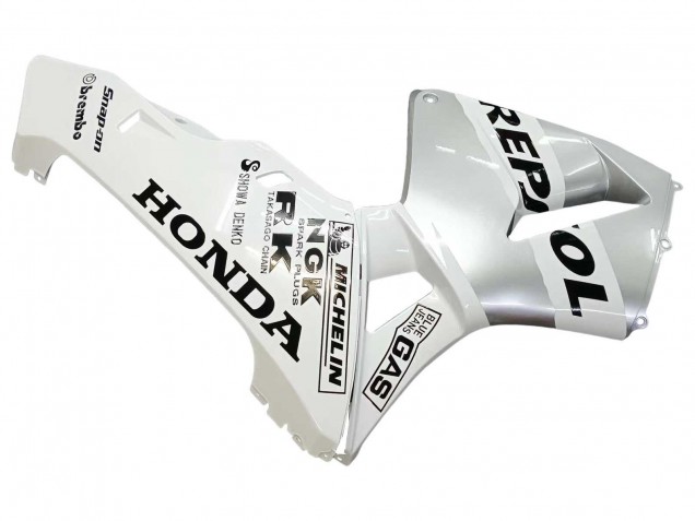 Carene Moto Honda CBR600RR 2003-2004 - Bianco Argento Nero Repsol
