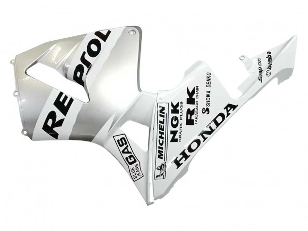 Carene Moto Honda CBR600RR 2003-2004 - Bianco Argento Nero Repsol