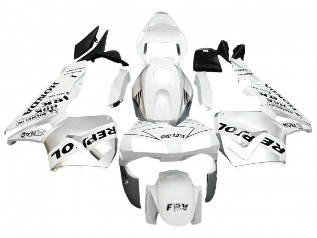 Carene Moto Honda CBR600RR 2003-2004 - Bianco Argento Nero Repsol